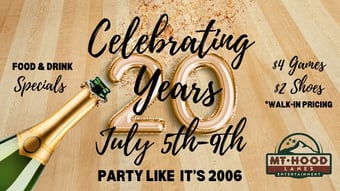 20th Anniversary Celebration Flyer